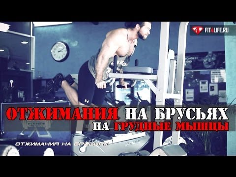 Это ОТЖИМАНИЯ НА БРУСЬЯХ, детка! (для ГРУДНЫХ)