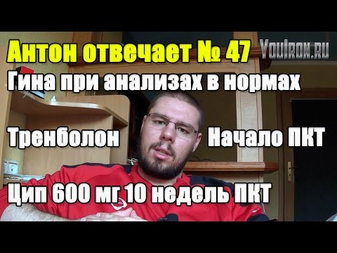 Антон Отвечает №47 ТРЕНБОЛОН. КОГДА НАЧАТЬ ПКТ. ГИНЕКОМАСТИЯ