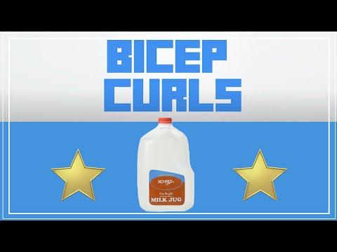 Milk Jug Bicep Curls