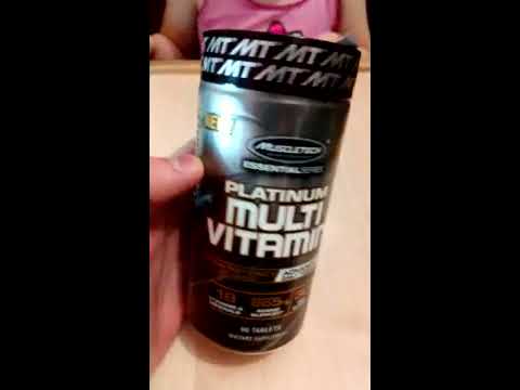 MuscleTech Platinum Multivitamin - распаковка