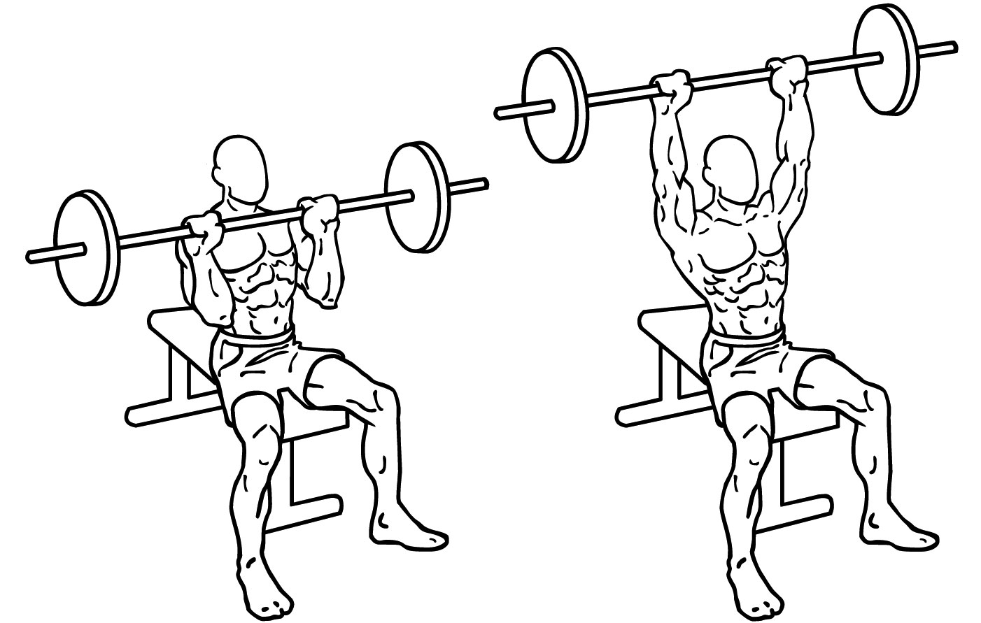 Seated Barbell Military Press